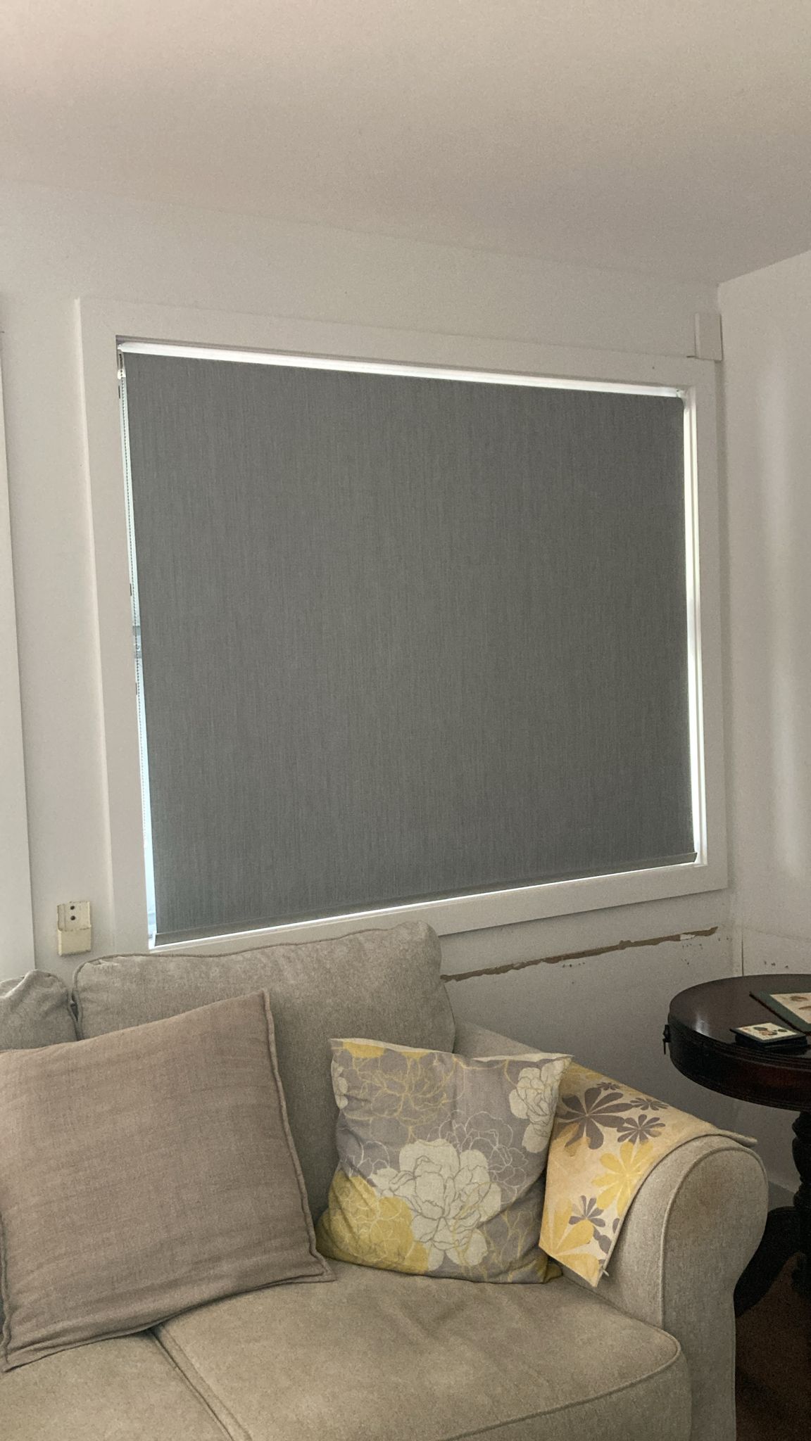 Premium window furnishings installed in a coastal home